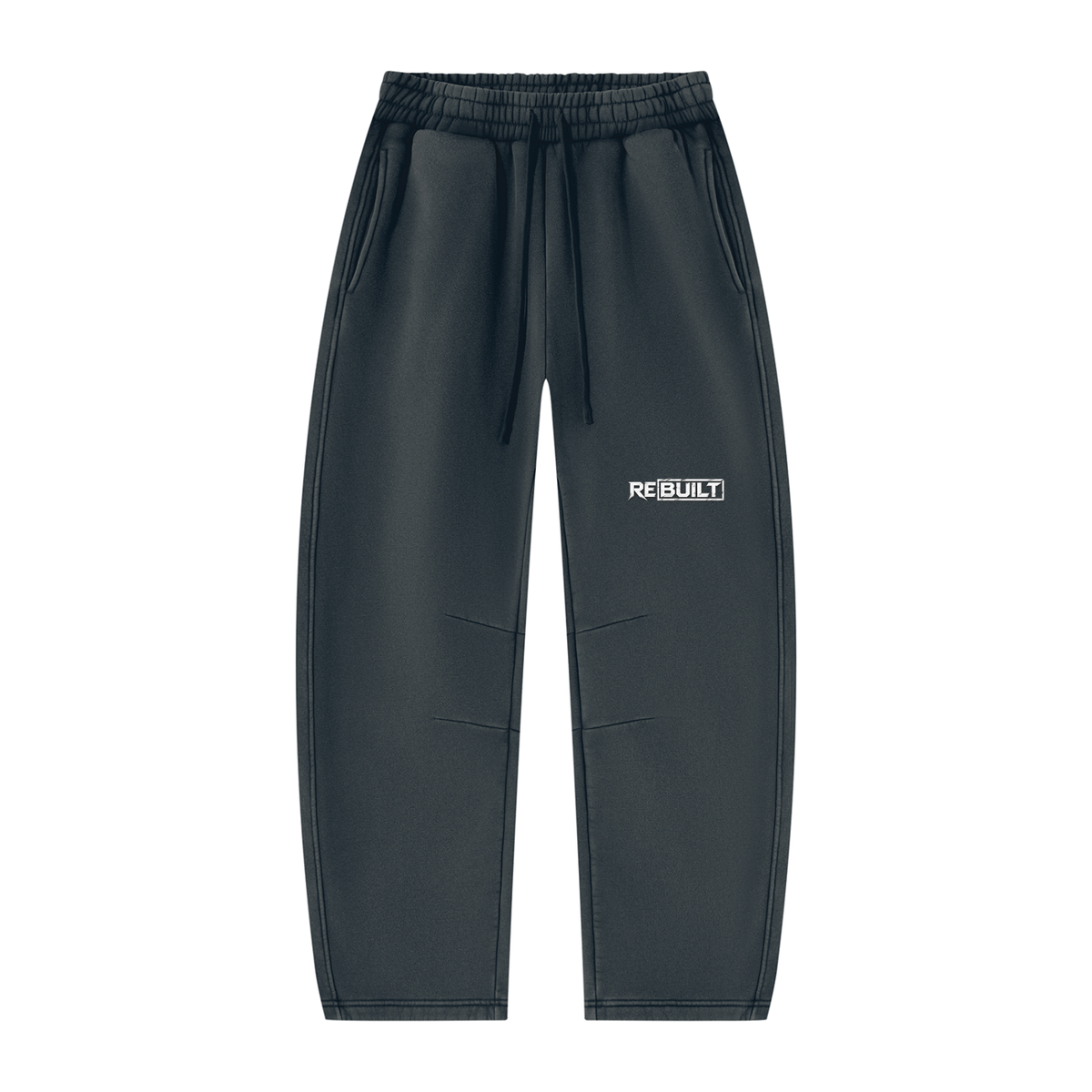 Rebuilt | Unisex Vintage Wash Barrel Leg Fleece Sweatpants