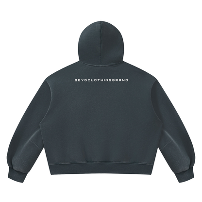 Rebuilt | Unisex Vintage Wash Boxy Fleece Hoodie