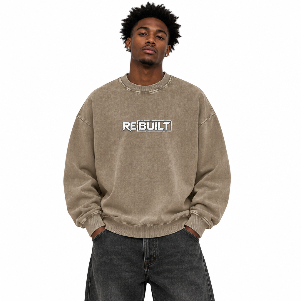 Rebuilt | Fall | Snow Washed Oversized Sweatshirt
