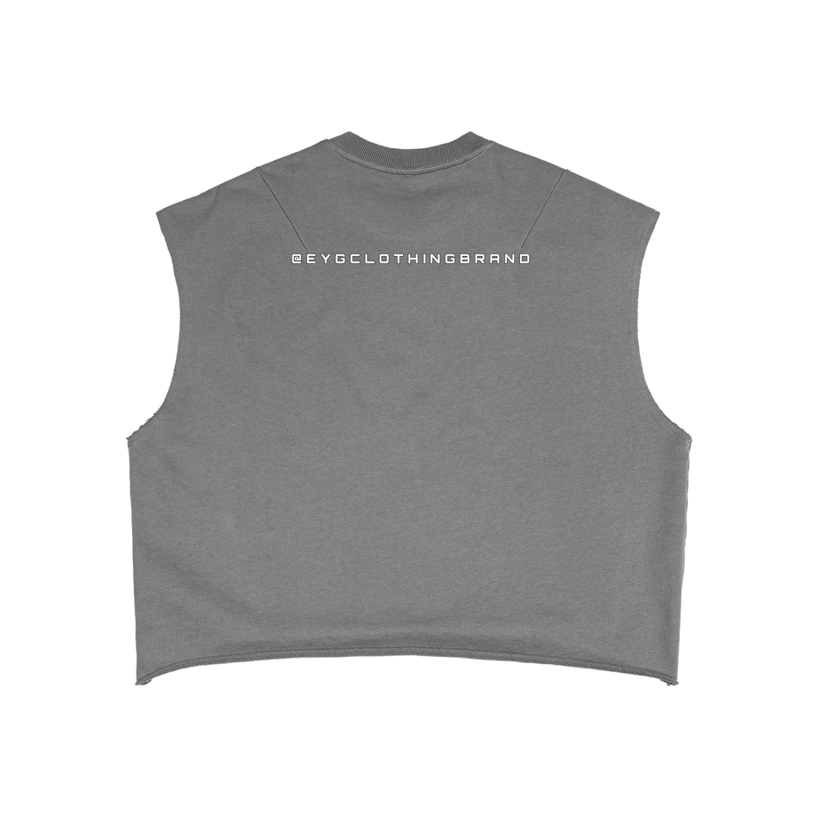 E.Y.G | Red | French Terry Boxy Tank Top