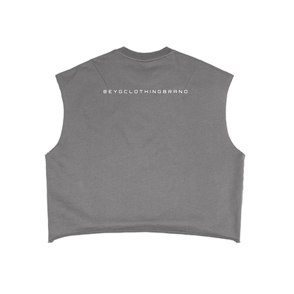 E.Y.G | Red | French Terry Boxy Tank Top